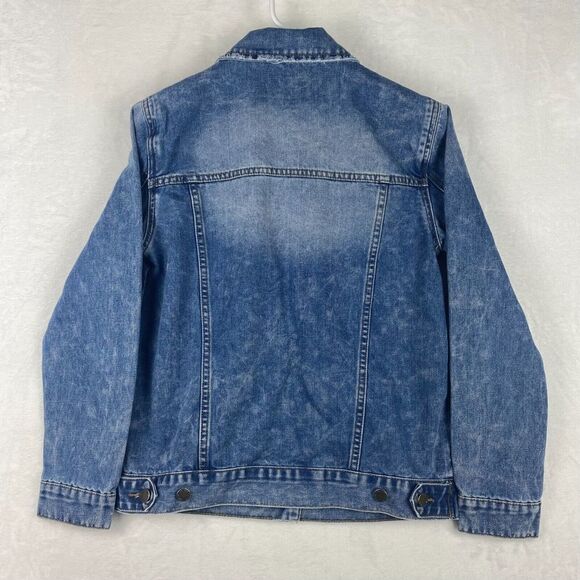 Velvet Heart Denim Jacket Womens Extra Small Blue Embroidered Pockets Casual - Picture 2 of 10